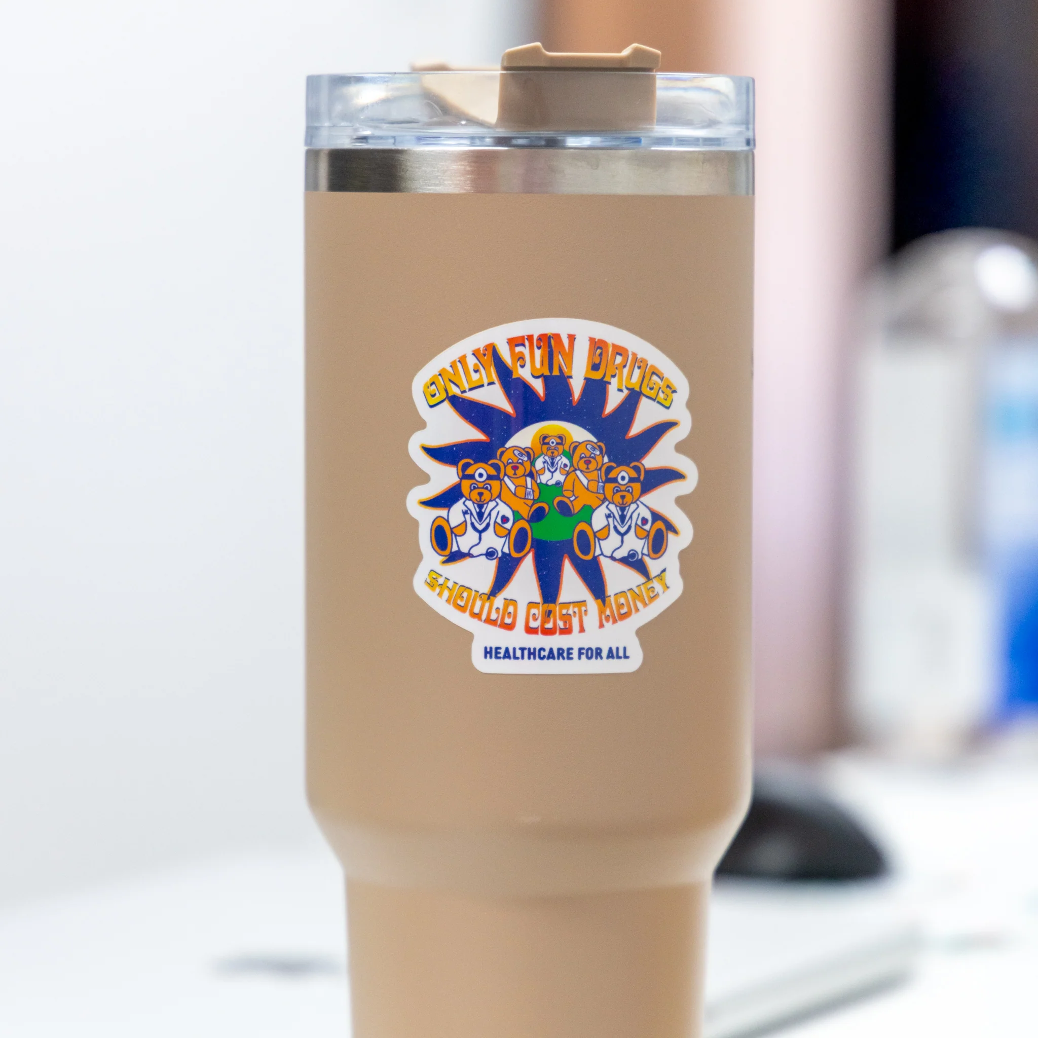 Only Fun Drugs Graphic Sticker - Image 2